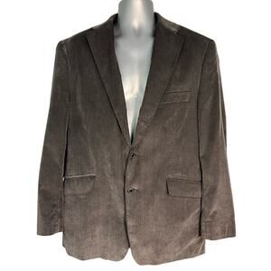 Madison Gray Corduroy Two Button Front Cotton Blazer Size 42R